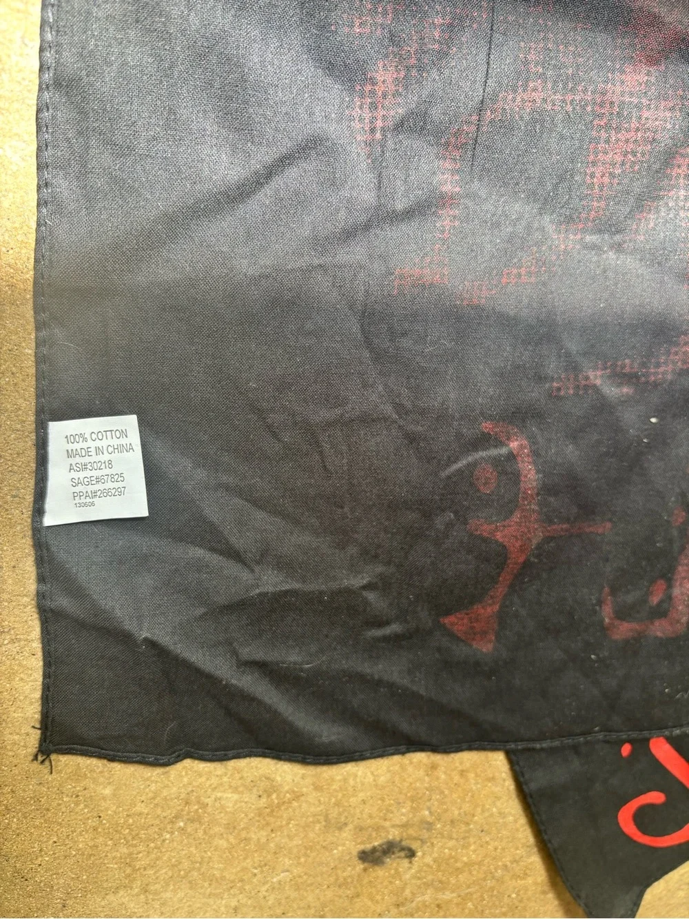 Shpongle music black 100% 💯 cotton bandana with red classic design, new merch